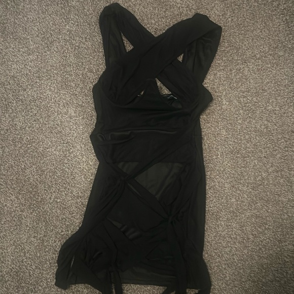 Black mesh dress - Picture 1 of 4